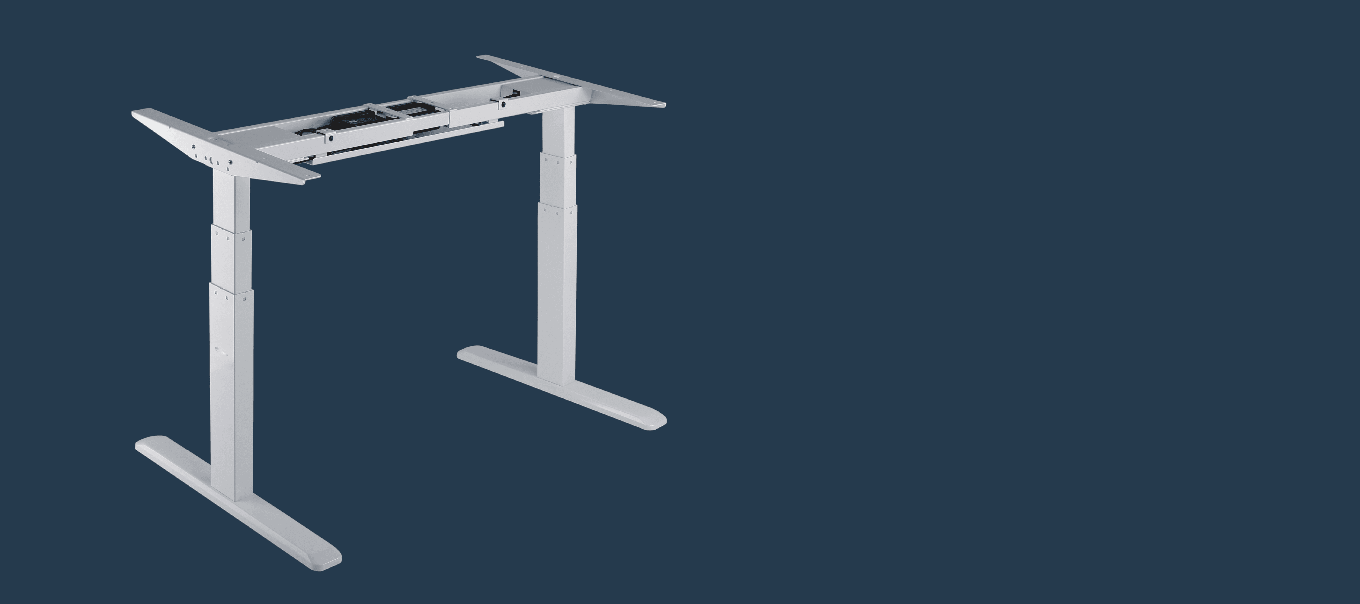 3 Stage Dual Motor Electric Sit-Stand Desk Frame- SE07E1FW - Star