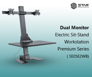 Electric Sit-Stand Workstation Premium Series (SE05E2WB)  